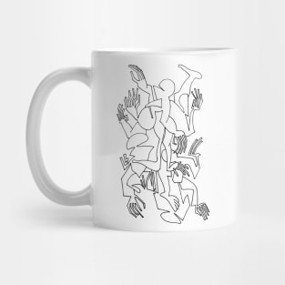 Abstract Bodies Drawing Improvisation #6 Mug